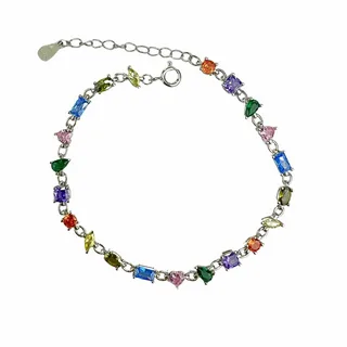 Renkli Taşlı Toplu Altın Bileklik